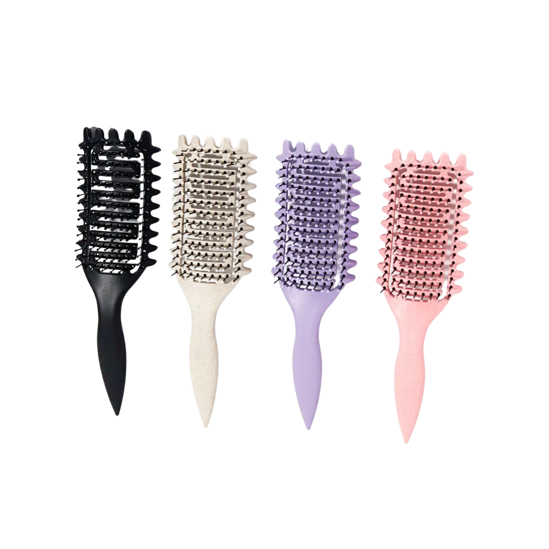 nylon bristle hair styling brush