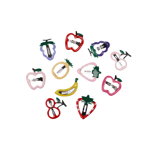 10 pack fruit hair clips