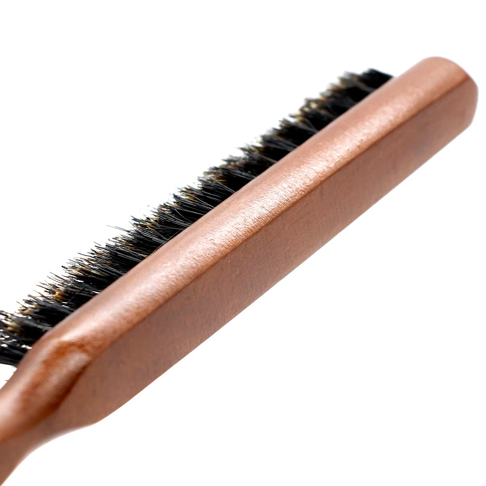 natural boar bristle hair brush