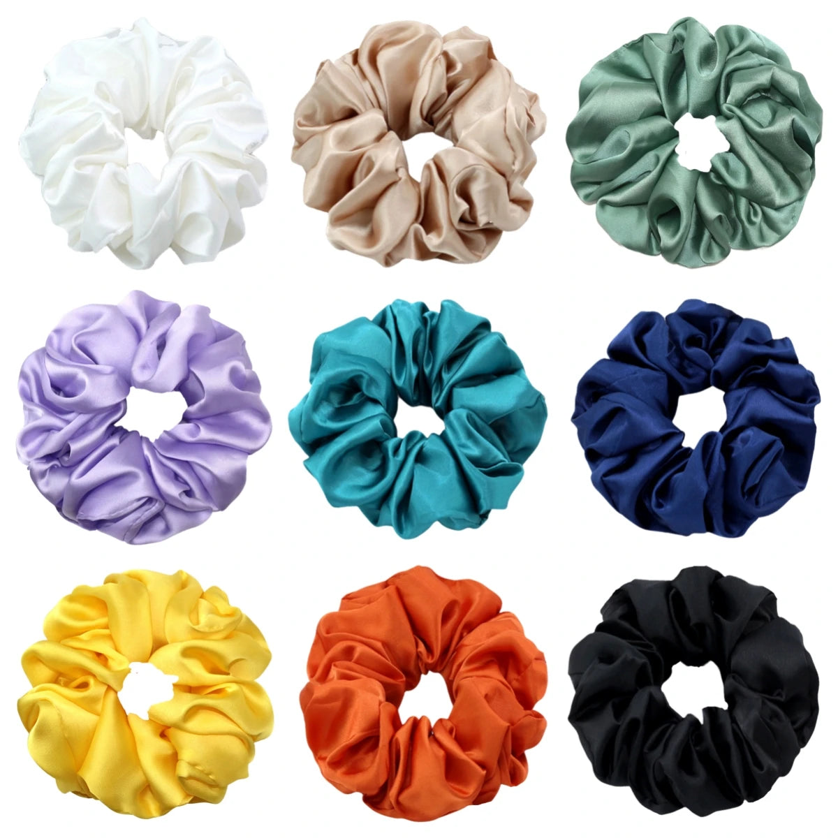 oversized satin scrunchie