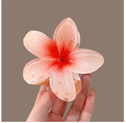Hawaiian Bright Floral Claw Clip