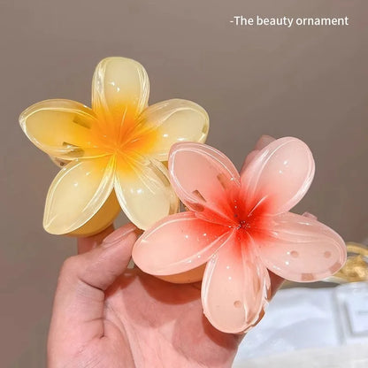 Hawaiian Bright Floral Claw Clip