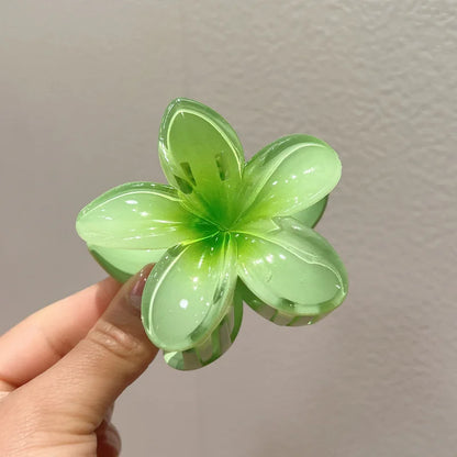 Hawaiian Bright Floral Claw Clip