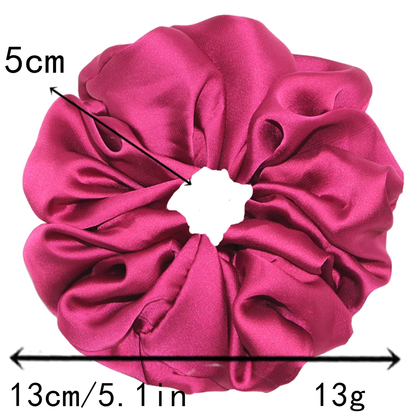 oversized satin scrunchie