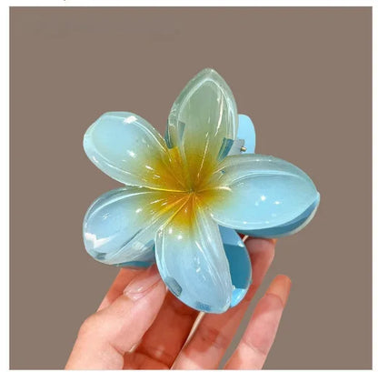 Hawaiian Bright Floral Claw Clip