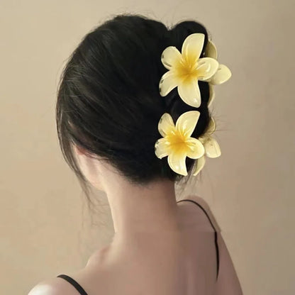 Hawaiian Bright Floral Claw Clip