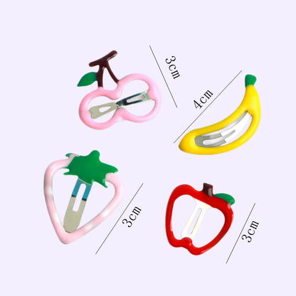 10 Pack Fruit Hair Clips