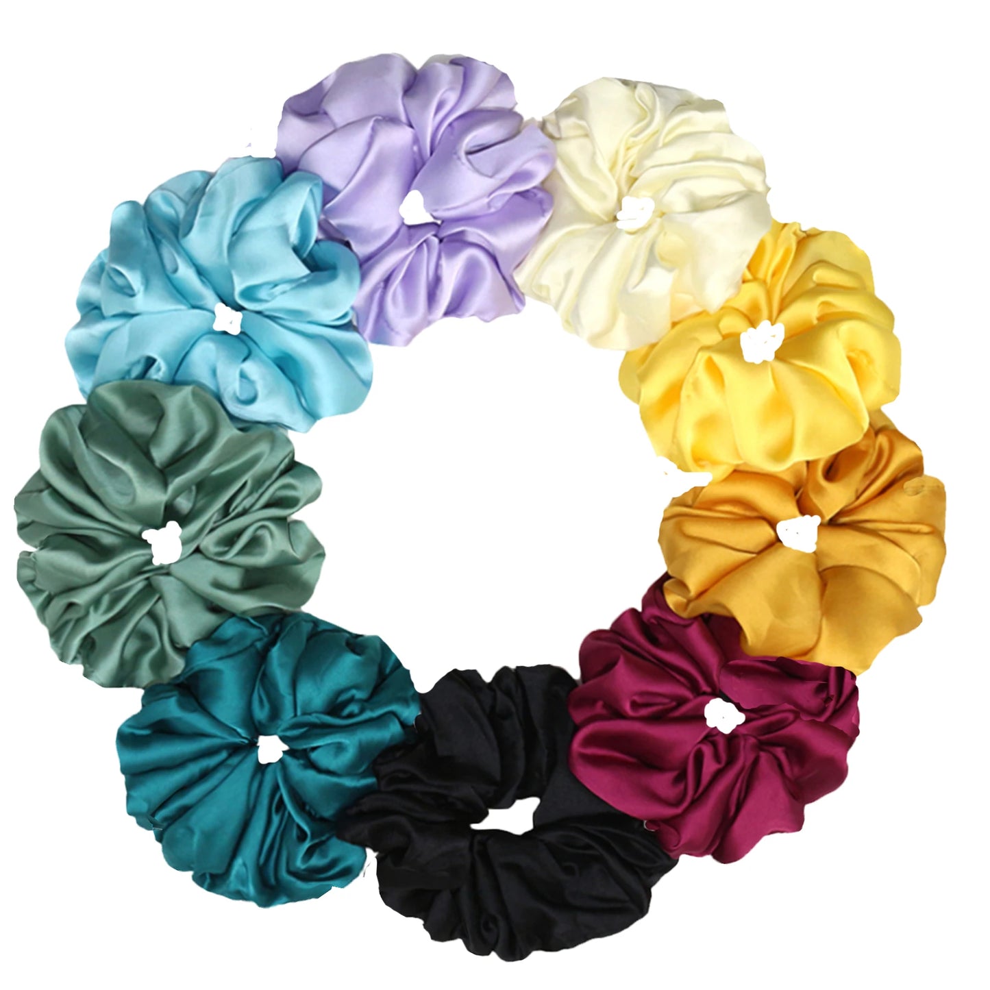 oversized satin scrunchie